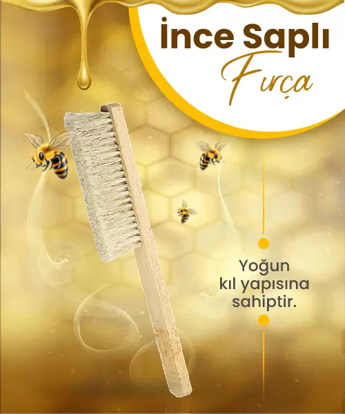 İnce Saplı Ahşap Fırça 